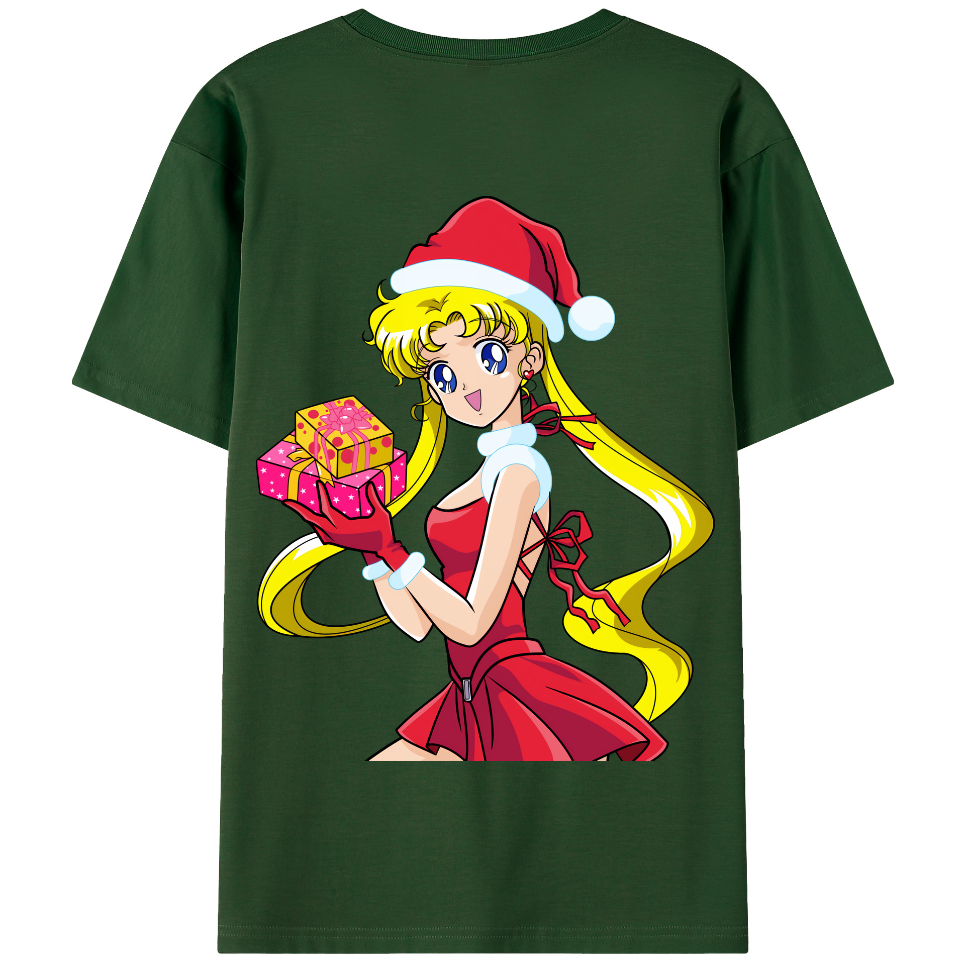 （画像用） 美少女戦士セーラームーン 月野 うさぎ つきの うさぎ Sailor Moon Tsukino Usagi 綿100％半袖Tシャツ（背面プリント）
